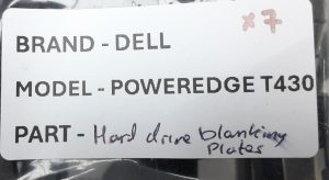 Dell PowerEdge T430 Desktop Hard Drive Blanking Plates - Image 3