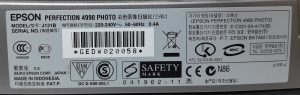 Epson Perfection 4990 Photo Scanner J131B - Image 3