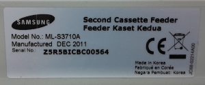 Samsung Paper Feeder ML-S3710A - Image 3