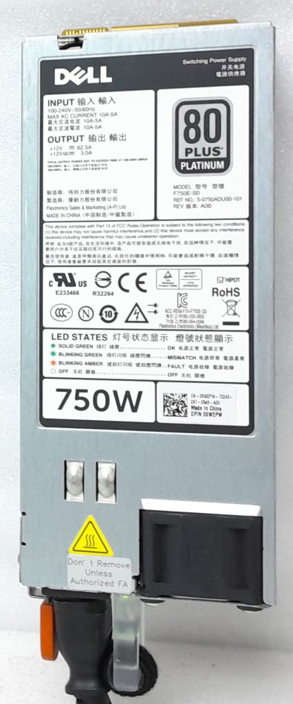 Dell 750W Power Supply Unit (PSU) F750E-S0