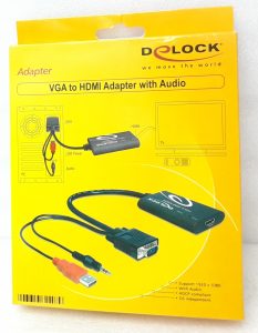 Delock VGA to HDMI Adapter With Audio 62408