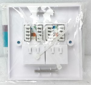 Kauden CAT5e/CAT6 RJ45 Wall Socket SX7062M/PG - Joblot x3 - Image 5