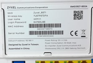 ZyXEL Modem Router XMG3927-B50A - Image 3