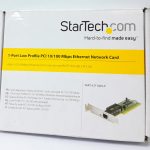 Startech .com 1 Port Low Profile Ethernet Network Card ST100SLP