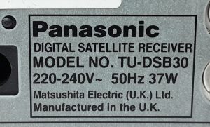 Panasonic Digital Satellite Receiver TU-DSB30 - Image 3