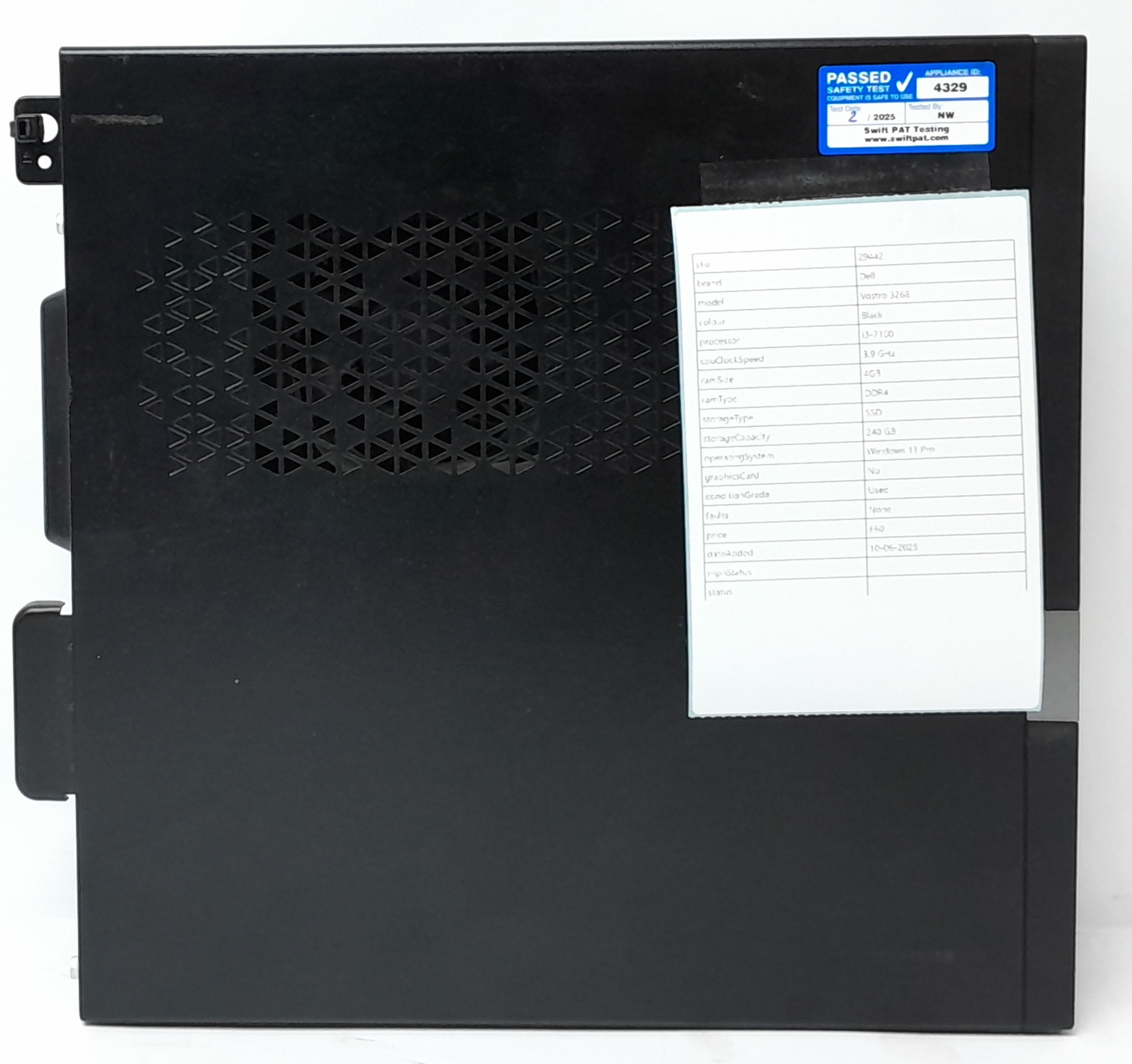Dell Windows Desktop PC Vostro 3268 – i3-7100 @ 3.9 – 4GB RAM