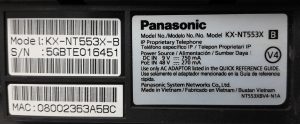 Panasonic Deskphone KX-NT553X-B - Image 3
