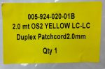Duplex Patchcord 2mm 005-924-020-01B - Joblot x2 - Image 3