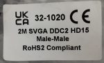 UKCA 2M SVGA DDC2 Cables 32-1020 - Joblot x6 - Image 3