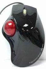 Sanwa Supply USB Rollerball Wired Mouse Ergonomics Design - Image 2