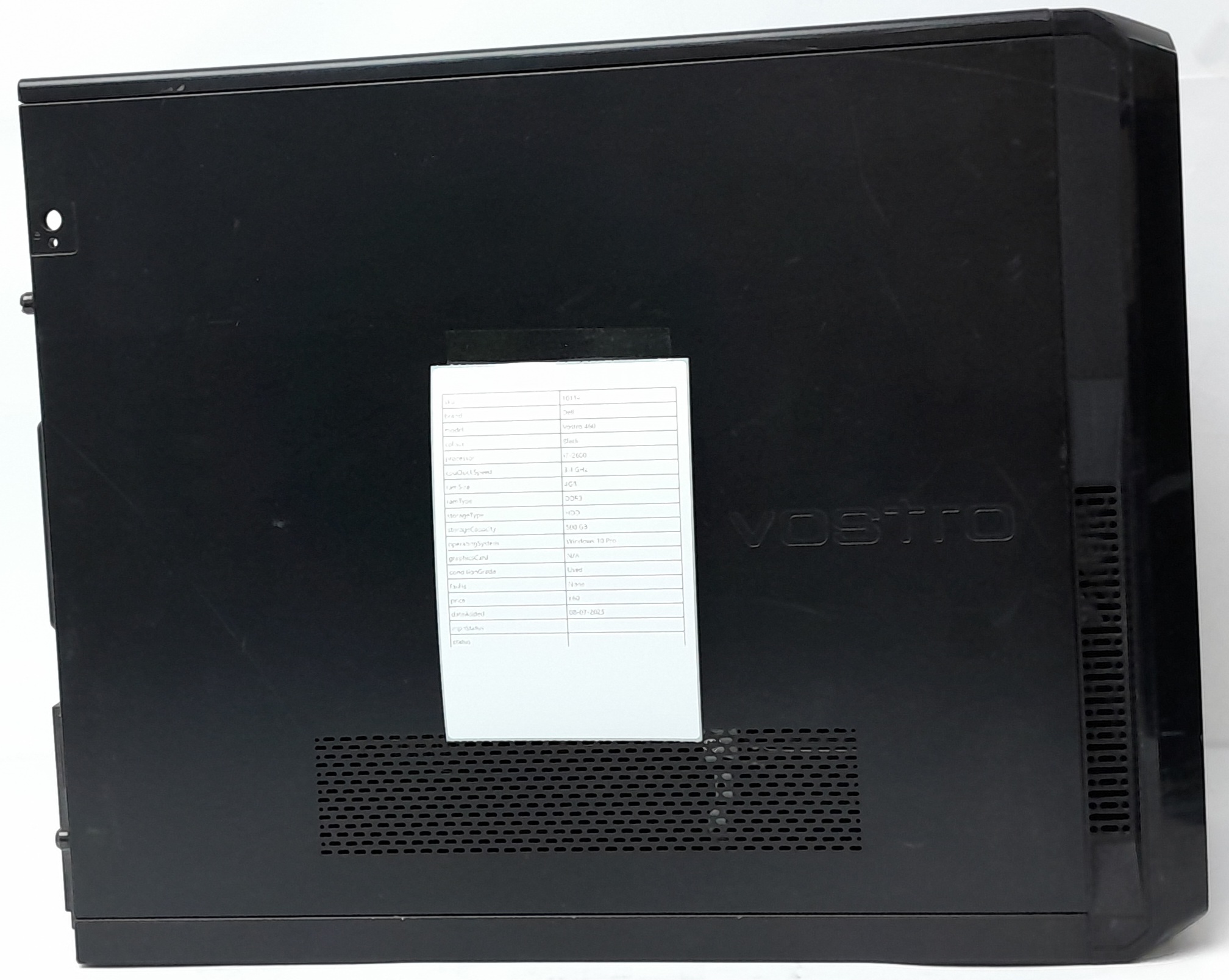 Dell Windows Desktop PC Vostro 460 – i7-2600 @ 3.4 – 4GB RAM