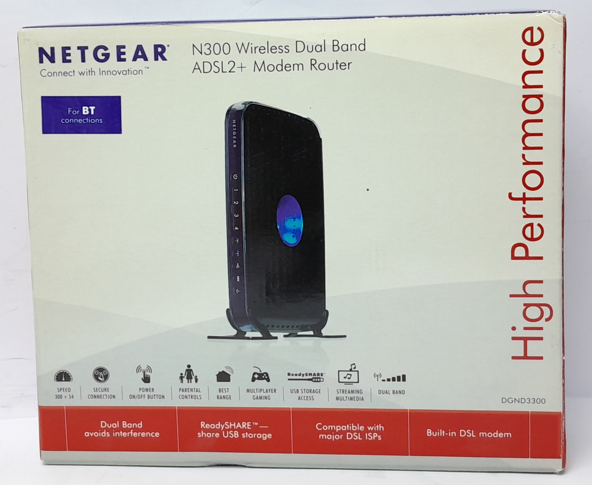 20250915_205425 Netgear N300 Wireless Dual Band ADSL2+ Modem Router DGND3300 - Image 1