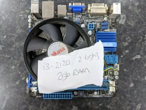 Intel Core i3-2120 @ 2.60GHz 2GB DDR3 RAM Asus Motherboard P8H61-I