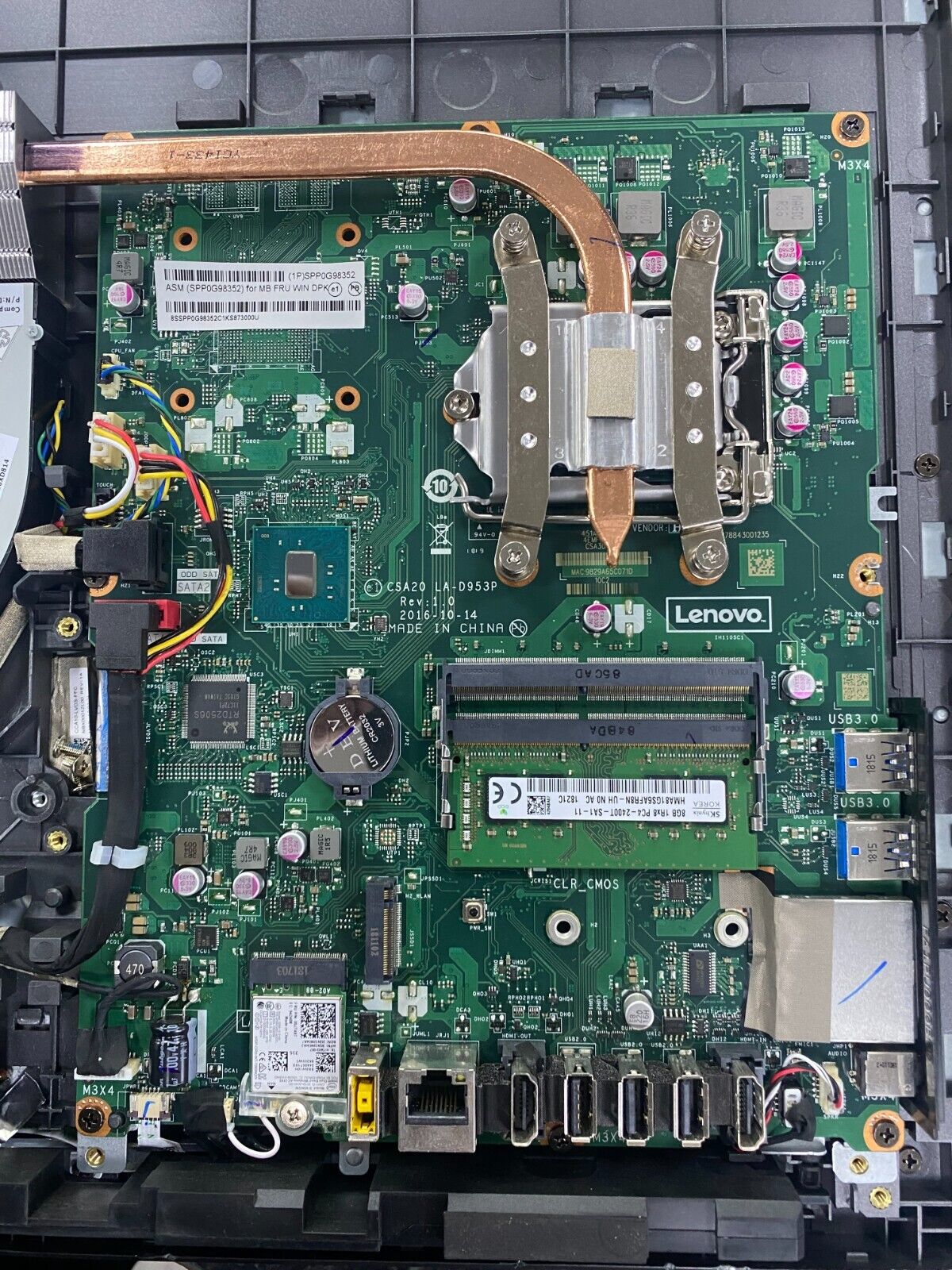 For-Lenovo-510-22ISH-510-23-S5250-Motherboard-LA-D952P-00UW363-Mainboard-266155174844 For Lenovo 510-22ISH 510-23 S5250 Motherboard LA-D952P 00UW363 Mainboard - Image 1