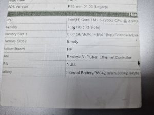 HP ProBook 430 G4 i5 7500U 2.5Ghz 8GB RAM 120GB SSD Win 10 Missing Back Cover - Image 4