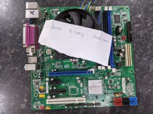 Intel Desktop Motherboard G12528 2GB RAM Intel I3-2100 @3.1Ghz