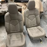 2014  PORSCHE CAYENNE  958 COMPLETE FRONT AND REAR SEATS  SEATS GRAY